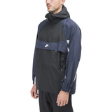 Nike Hooded Woven Jacket (Black / Navy)