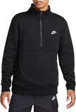 Nike Club Fleece Half Zip Black