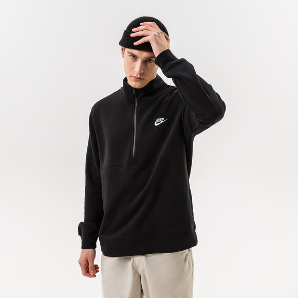 Nike Club Fleece Half Zip Black