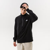 Nike Club Fleece Half Zip Black