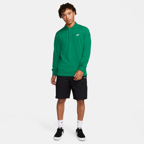 Nike Club Mesh Long Sleeve Polo