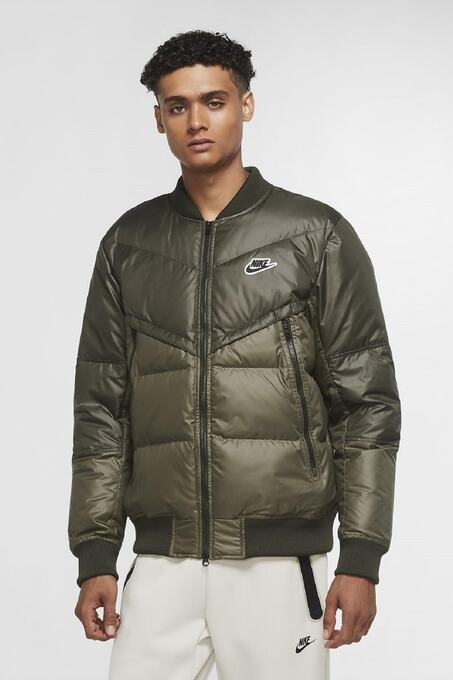 Nike Down-Fill Windrunner Men's Jacket Sport Bomber Olive