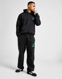 Black adidas Originals Airbrush Open Hem tracksuit