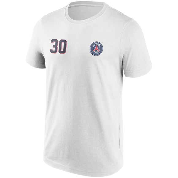 Paris Saint-Germain Messi No30 Graphic T-Shirt - White
