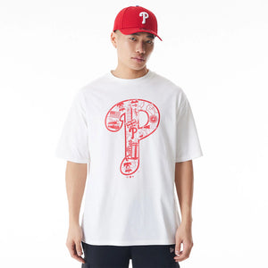 Philadelphia Phillies MLB London Series 2024 City White Oversized T-Shirt