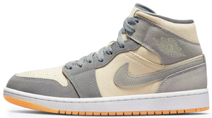 Air Jordan 1 Mid Coconut Milk Particle Grey