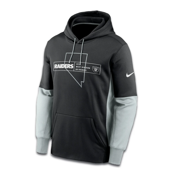 Nike Las Vegas Raiders AFC West Division Hoodie-Black/grey