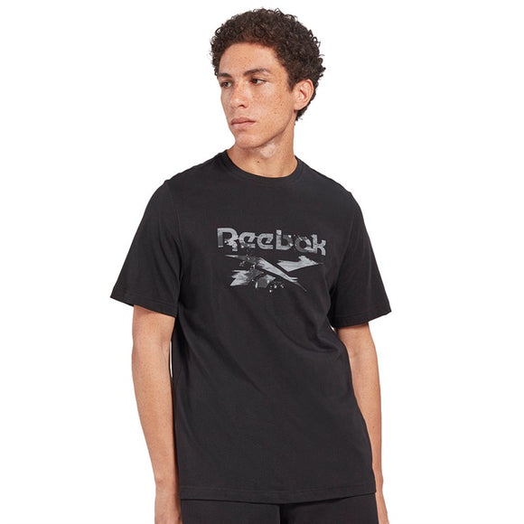 Reebok Mens Identity Modern Camo T-Shirt Black