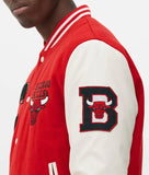 Chicago Bulls Varsity Red and Off White Jacket