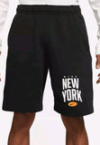 Mens Nike Club New York Athletic Jogging Knee Length Black Shorts