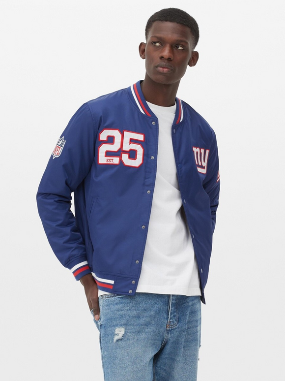 Primark X NFL New York Giants Varsity Bomber Jacket