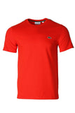 Lacoste Men's Regular Fit Logo Stripe T-shirt in Red