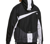 Nike Swoosh Woven Lined Jacket 'Black/White