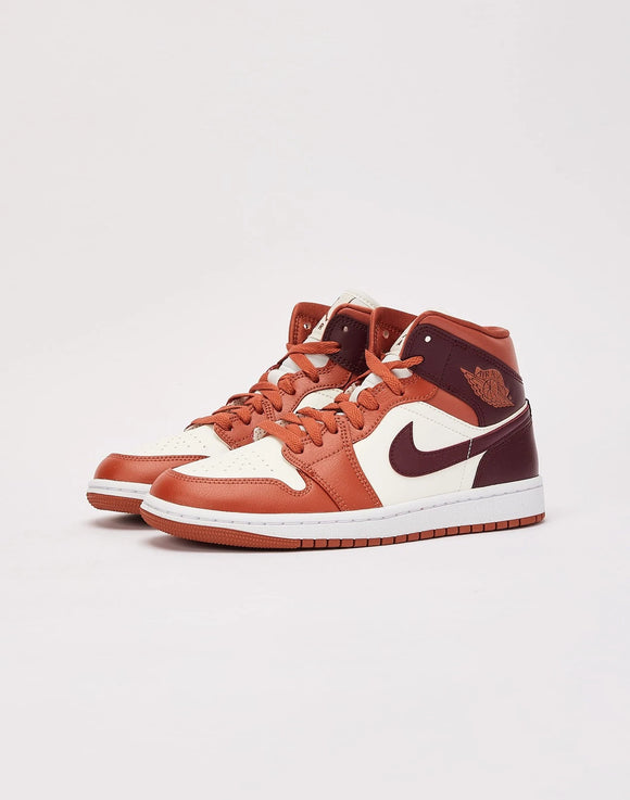 Nike Air Jordan 1 Mid Dusty Peach Night Maroon