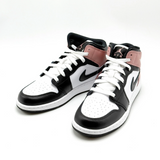 Youth NIKE AIR JORDAN 1 MID (GS) WHITE/RUST PINK