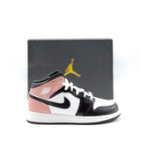 Youth NIKE AIR JORDAN 1 MID (GS) WHITE/RUST PINK