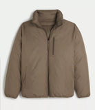 Hollister Mens Ultimate Reversible Puffer Jacket DOUBLE FACE