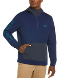 Lacoste Men's Navy Blue Motion Reflective Animation 1/2 Zip Pullover Hoodie