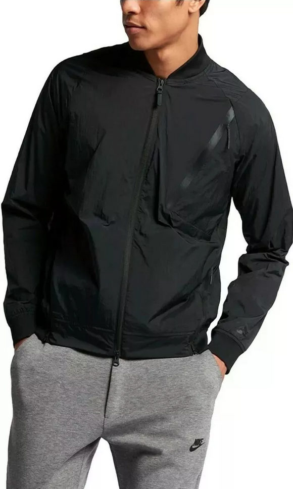 Nike Black Hypermesh Varsity Jacket