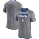 T-SHIRT FANATICS Men's Fanatics Branded Heathered Gray Los Angeles Dodgers Iconic Team Element