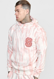 SikSilk Men's Pink Tie Dye Overhead Hoodie