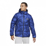 Nike Men's Down Fill Hooded Puffer Jacket Royal Blue