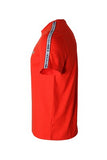 Lacoste Men's Regular Fit Logo Stripe T-shirt in Red