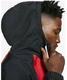 NIKE AIR WOVEN ANORAK JACKET RED/BLACK MEN'S
