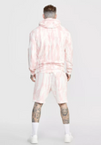 SikSilk Men's Pink Tie Dye Overhead Hoodie