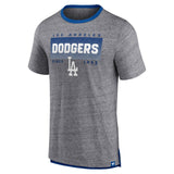 T-SHIRT FANATICS Men's Fanatics Branded Heathered Gray Los Angeles Dodgers Iconic Team Element