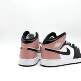 Youth NIKE AIR JORDAN 1 MID (GS) WHITE/RUST PINK