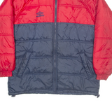 Vintage UMBRO Mens Puffer Jacket Red Nylon 90s S