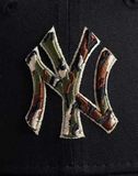 New Era NY Yankees 9forty cap with camo print logo in black