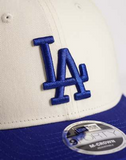 New Era LA Dodgers 9forty M crown cap in cream/blue