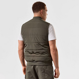 Weekend Offender Saharun Lightweight Quilted Gilet in Green