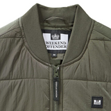 Weekend Offender Saharun Lightweight Quilted Gilet in Green