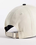 New Era LA Dodgers 9forty colourblock cap with contrast peak in cream/black