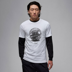 T-shirt Jordan basketball white