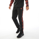 Mens Alliance Graphic Training Poly Track Pant Black/Fiery Coral