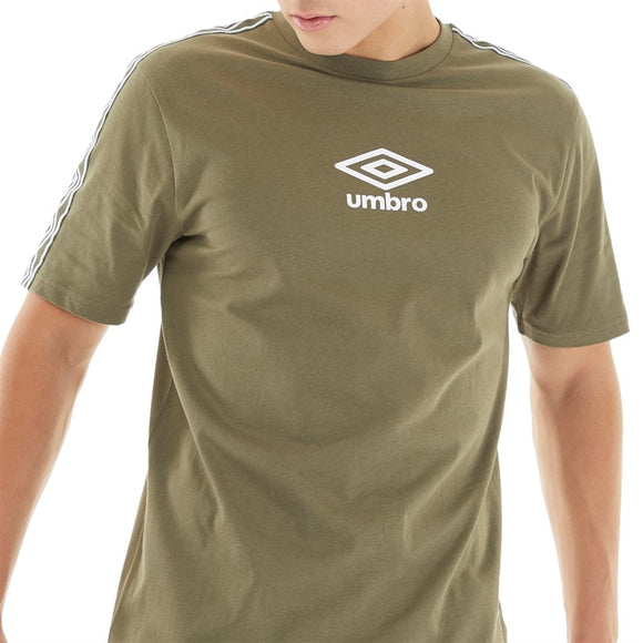 Umbro Mens Active Style Small Logo Taped Tee