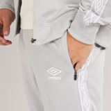 Umbro Mens Active Style Taped Tricot Pants Grey/White