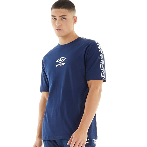 Umbro Mens Active Style Small Logo Taped Tee