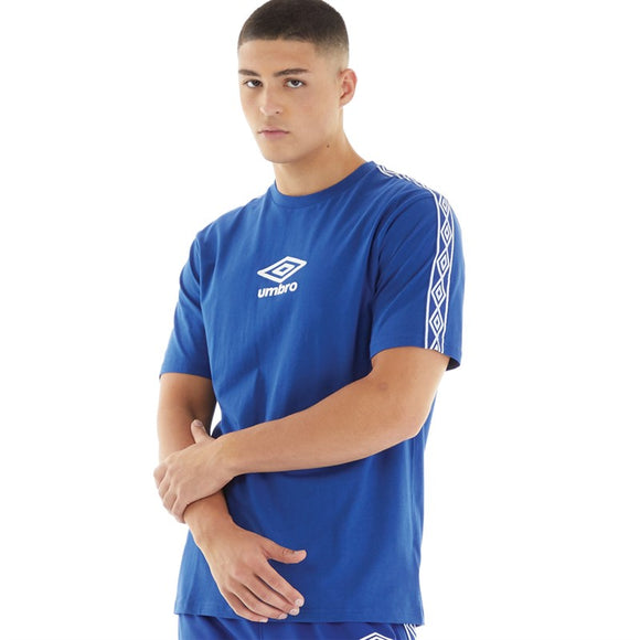 Umbro Mens Active Style Small Logo Taped Tee