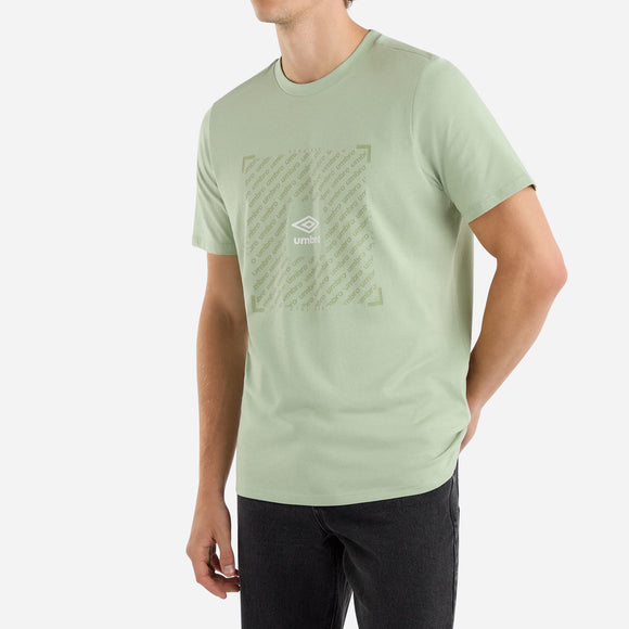 Umbro Mens Frosty Green - Adult Ftbl Box Graphic Tee