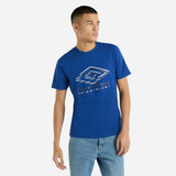 Umbro Mens Royal Blue - Adult Glitch Graphic Tee