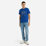 Umbro Mens Royal Blue - Adult Glitch Graphic Tee
