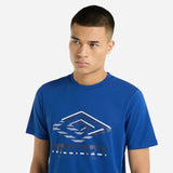 Umbro Mens Royal Blue - Adult Glitch Graphic Tee