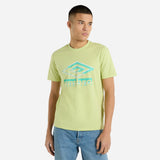 Umbro Mens Shadow Lime - Adult Glitch Graphic T-Shirt