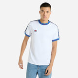 Umbro Mens Brilliant White - Adult Infilled Tape T-Shirt