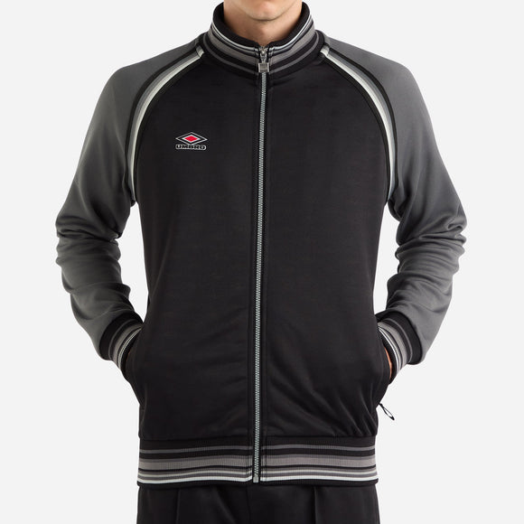 Umbro Mens Black / Iron Gate - Adult Monogram Anthem Jacket -